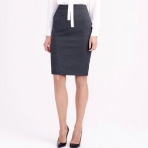 J. Crew Wool Pinstripe Pencil Skirt size 2